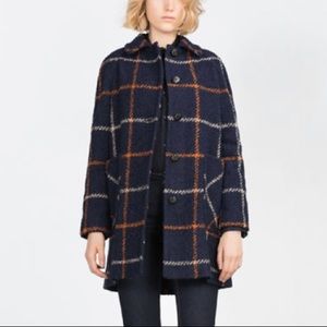 Plaid Boucle Coat